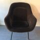 Vintage velvet-covered chair