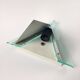 Post modern triangular brass wall light, 1990