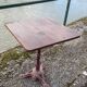 Antique cast iron bistro restaurant pedestal table - 1900s
