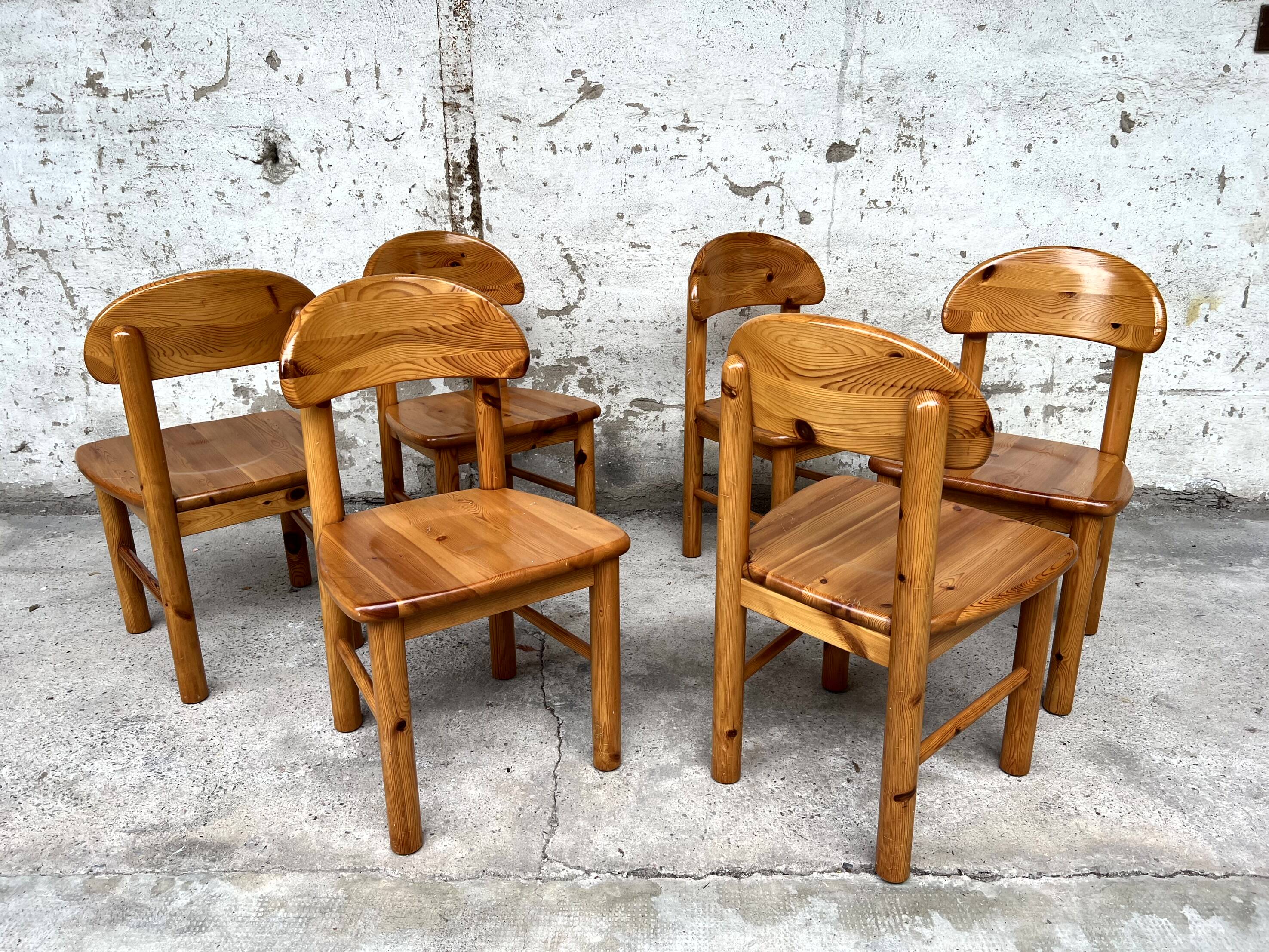 Set of 6 Rainer Daumiller chairs 1950 1960 vintage