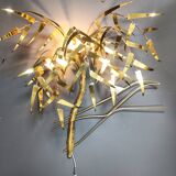 Palm tree wall light by Daniel D'Haeseleer, 1970s