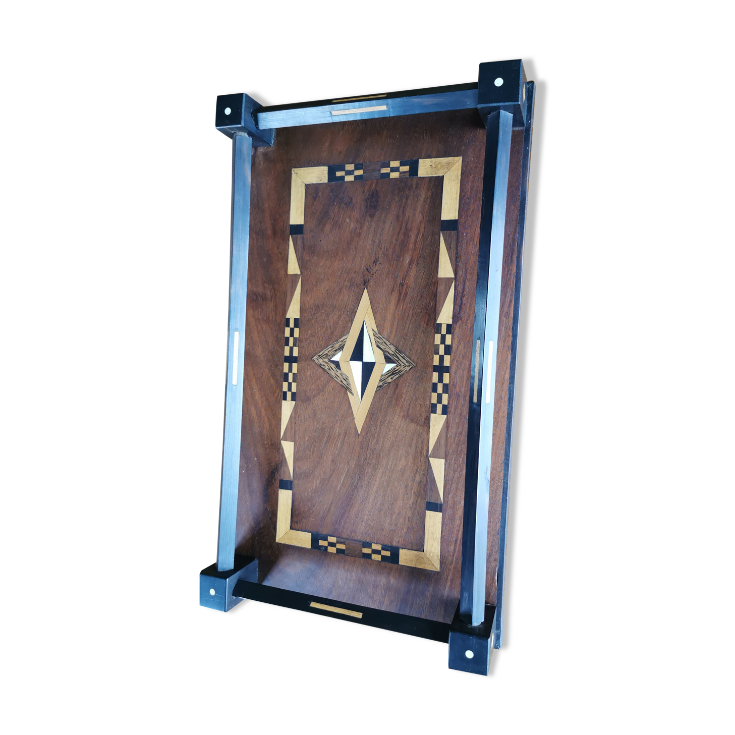 Ancient art deco plateau marked