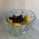 Glass fruit dish, 1960s