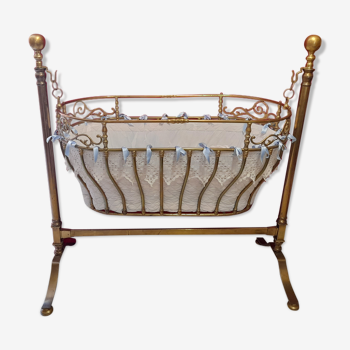 Old cot in brass 19th century