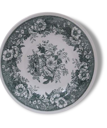 Old plate Balmoral Decors flowers Green