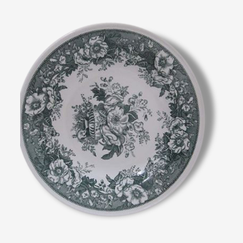 Old plate Balmoral Decors flowers Green