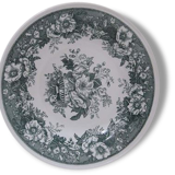 Old plate Balmoral Decors flowers Green