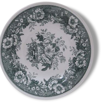 Old plate Balmoral Decors flowers Green