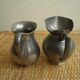 Lot anciens pots à lait crème étain fin