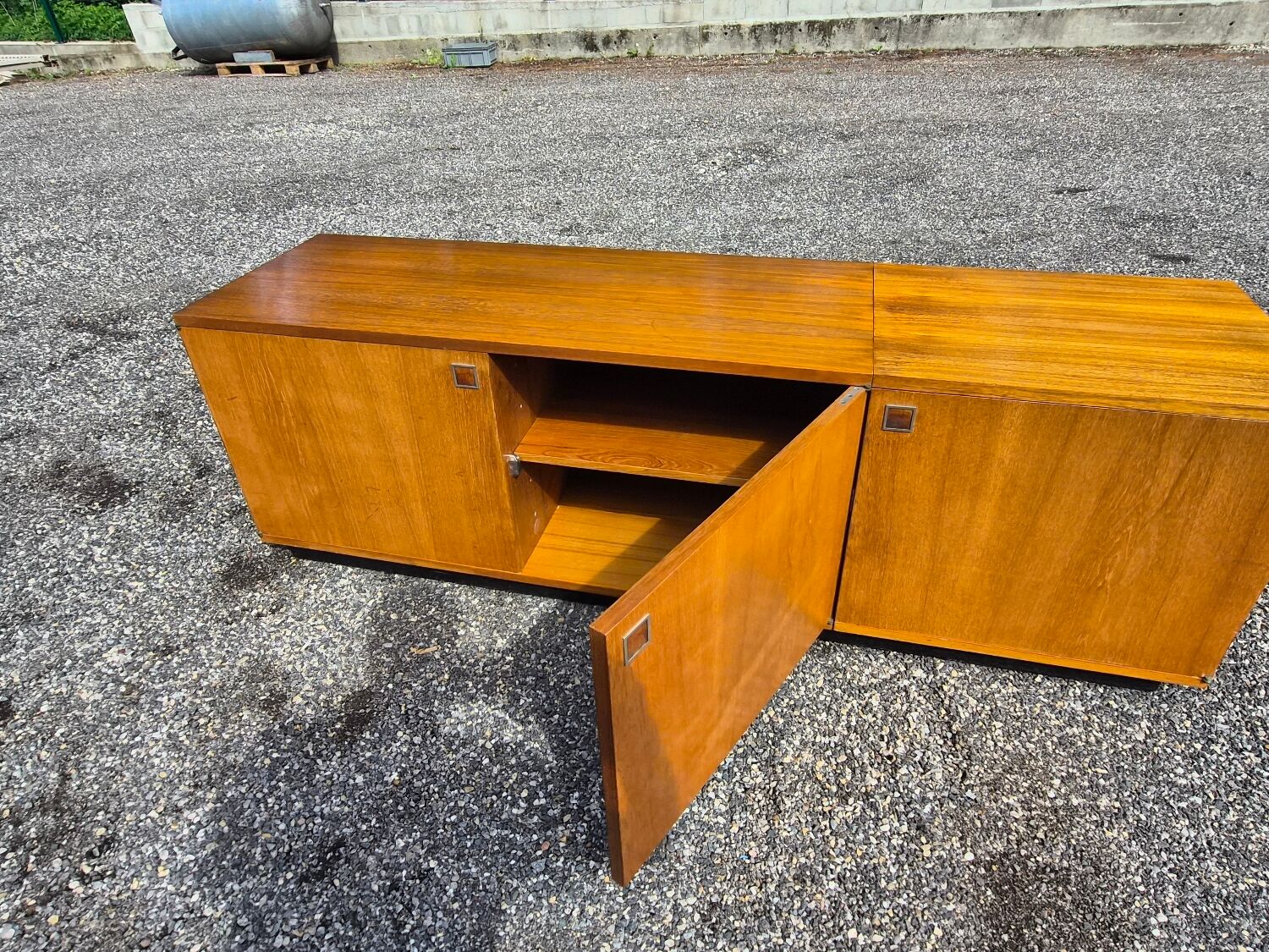 Vintage teak enfilade – Minimalist design – 1970s