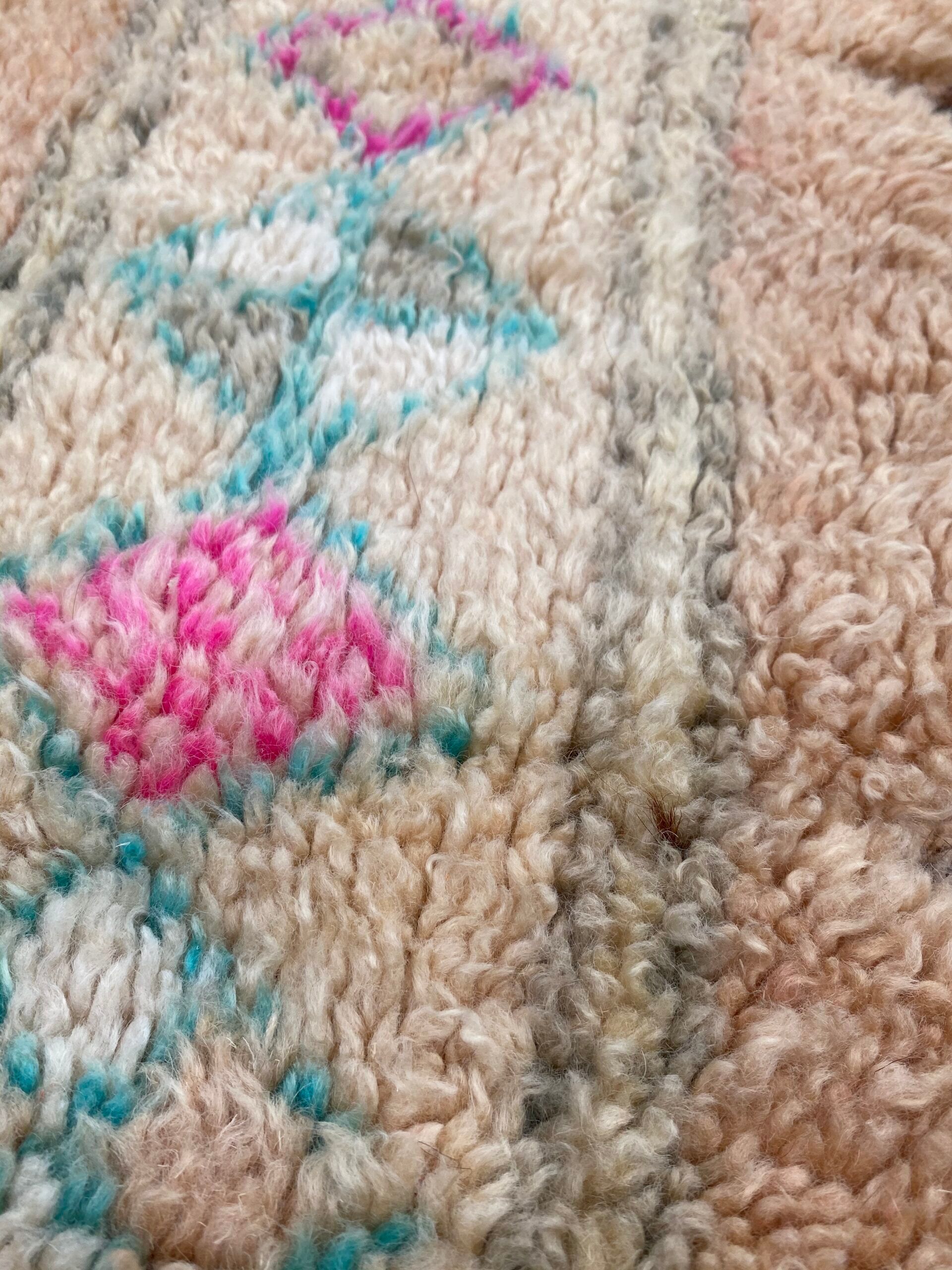 Moroccan vintage carpet boujad 165x370 cm