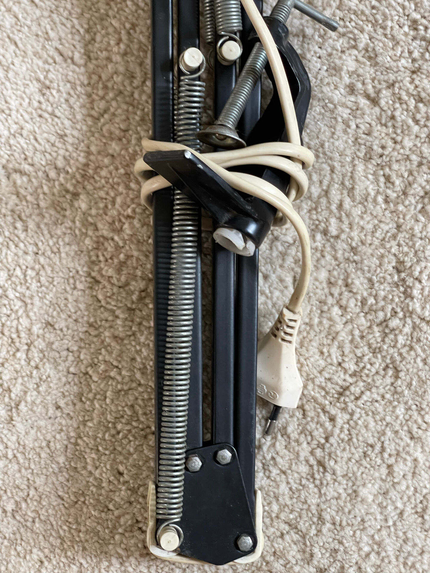 Lampe Twist vintage noire
