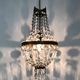 Former Italian hot air balloon chandelier, glass grapevines