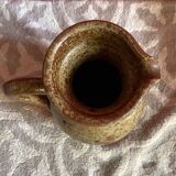 Brown Stoneware Pitcher