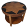 Table d'appoint Amsterdam School / Art Déco avec plateau incrusté d'étoiles vers 1920