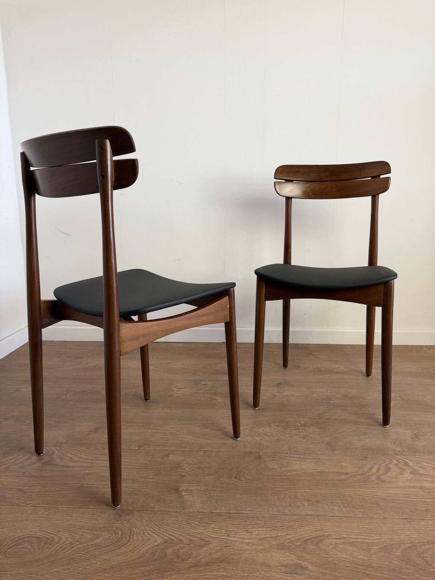 Set of 6 Scandinavian teak chairs – 1960s