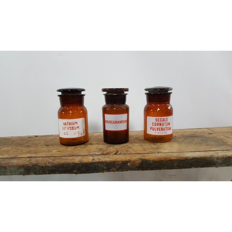 Apothecary bottle 500 ml with various prints