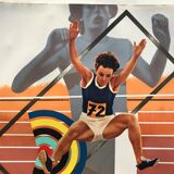 Phillips peter (1939) olympische spiele münchen, 1972. original poster