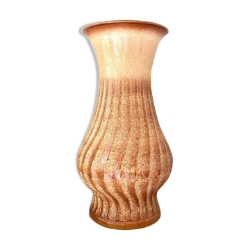 Brown glazed ceramic vase