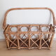 Rattan bottle basket, 50s