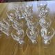 Set 6 wine glasses, 6 water glasses and 6 crystal shot glasses