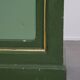 Unique antique green counter / sideboard / side table from the late 19th / early 20th century with a marble top