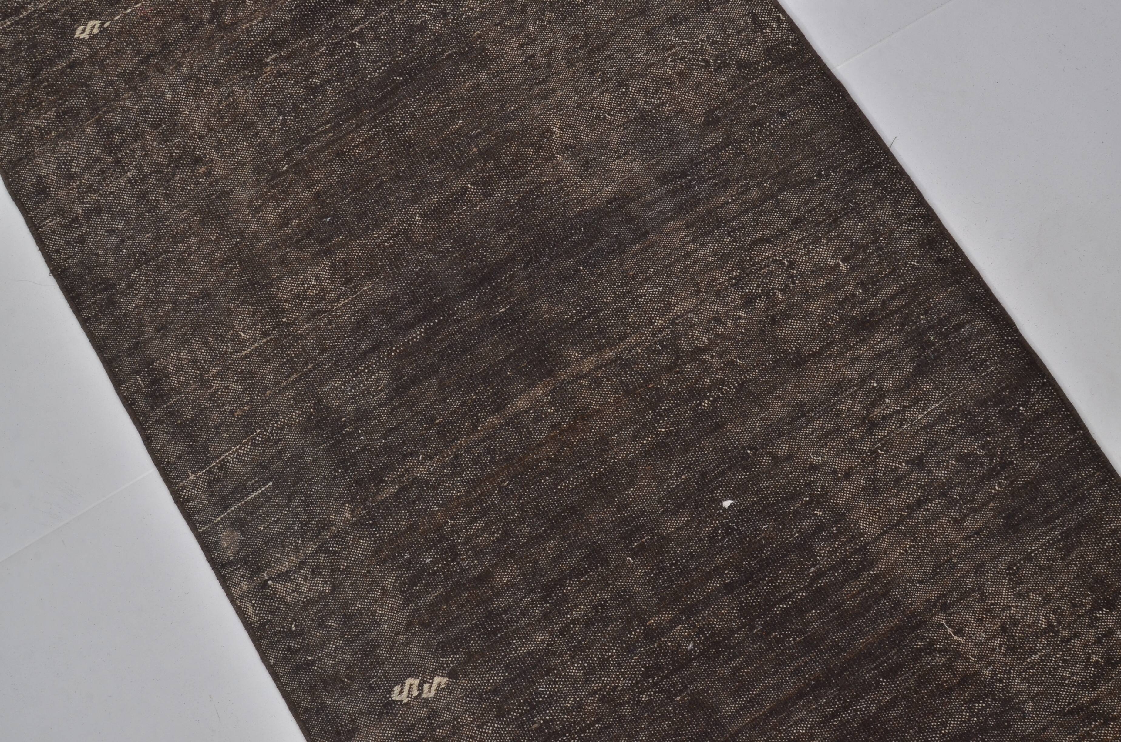 Neutral Turkisk Hanwoven Kilim Runner sku 2002