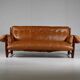Mole sofa in leather by Sergio Rodrigues. 1960s Made in Brazil
