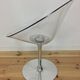 Eros foot armchair tulip Plexiglas and aluminum, by Philippe Starck