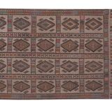 Vintage Turkish rug from Oushak, hand-woven 161x226 cm