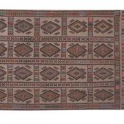 Tapis vintage turc de Oushak, tissé à la main 161x226 cm
