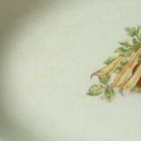 Plat creux et ovale en faience decor legumes 4 saisons