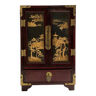 Cabinet en laque décor de liège Chine XXe siècle