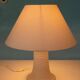 Bohemian table lamp from the 60s/70s, with textured natural tones.