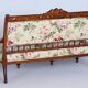 Czech Living Room Set in Beech and Walnut, 1890s, Set of 7