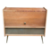 Commode, meuble radio de style scandinave en bois et laiton