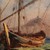Marine painting by Guy Le Florentin - Notre-Dame de la Garde, Marseille