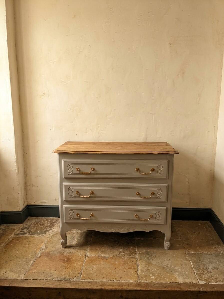 Commode bois relookée