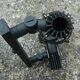 Ramp of black spotlights, vintage 1980s