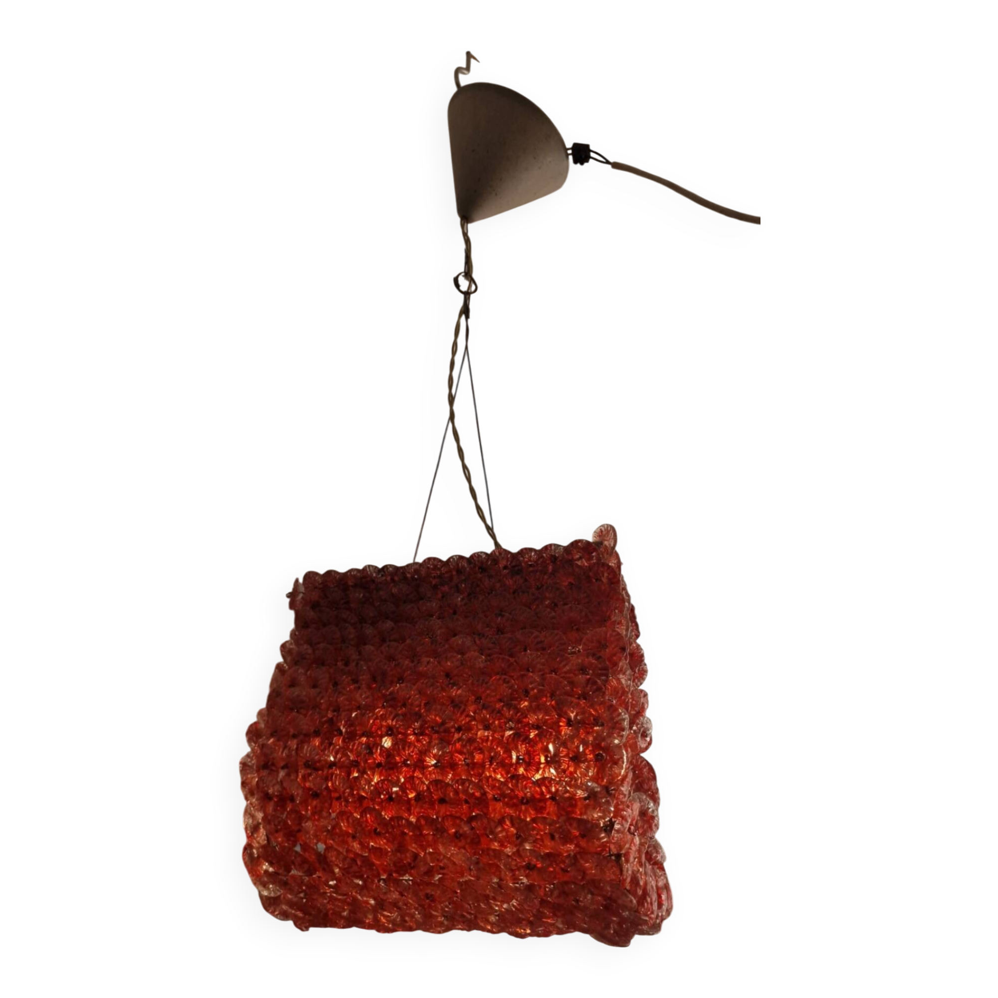 Vintage Murano blown glass pendant – 1960s/70s