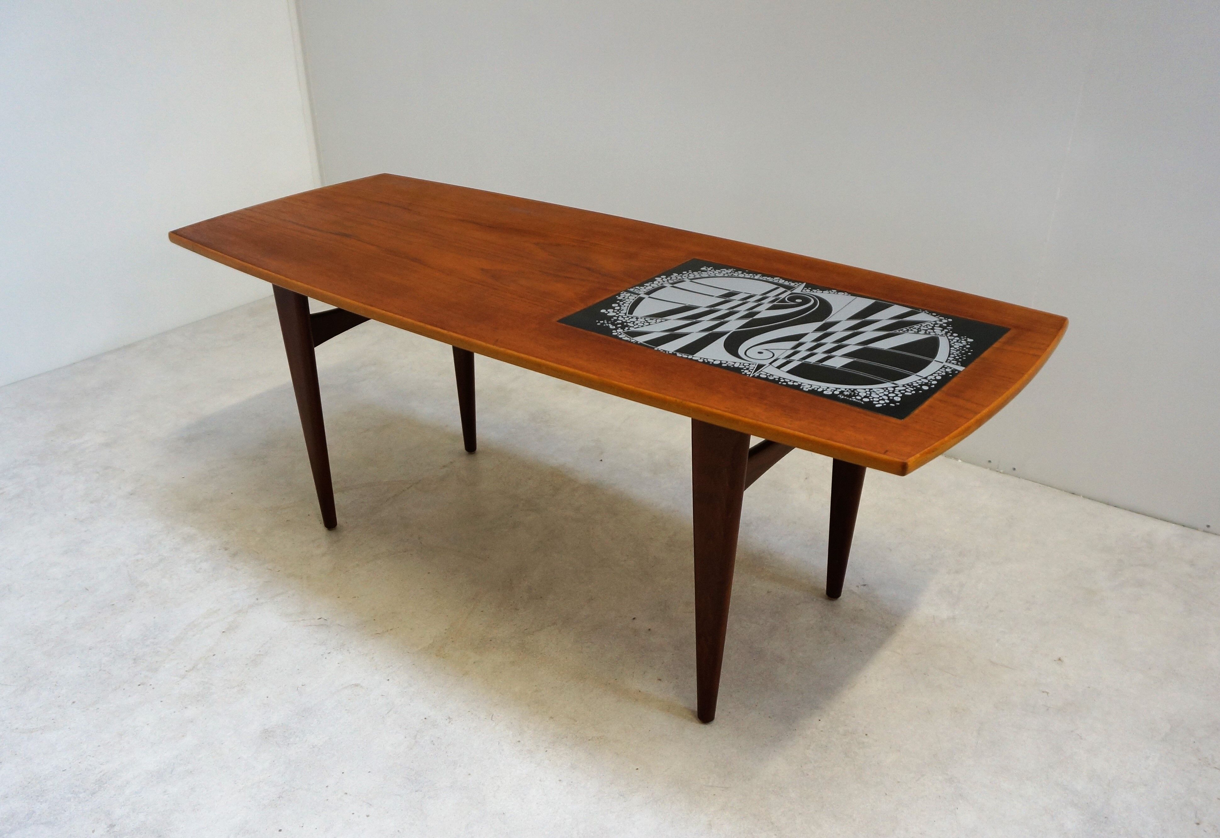 Scandinavian teak coffee table