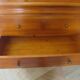 Vintage commode secretary dressing table sliding top 7 drawers cherry wood