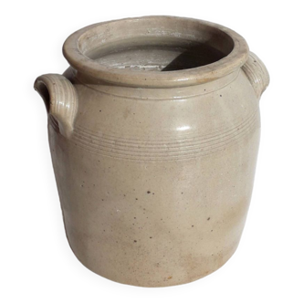 Old stoneware grease pot - 1960