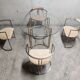 Vintage brass dining room set by Belgochrom, 1970s