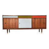Tricolor sideboard with retro tile insert, circa 1960