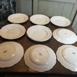 Service 10 plates Sarreguemines