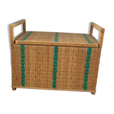 Rattan toy chest