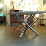 Table marble year 50 chrome foot