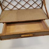 Rattan shelf