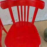 Red baumann chairs